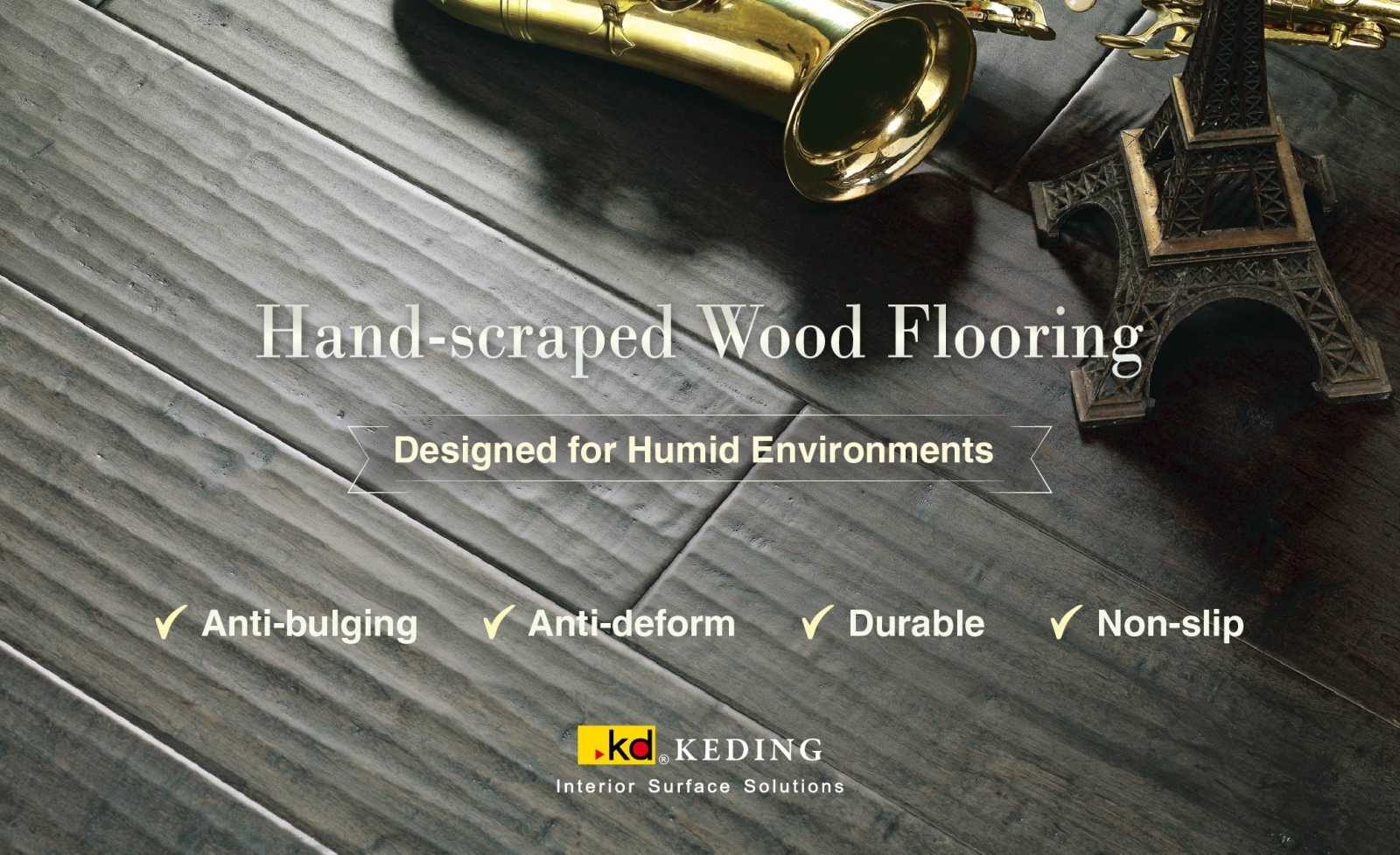 KD Hand-scraped Wood Flooring | Designed for Humid Environments